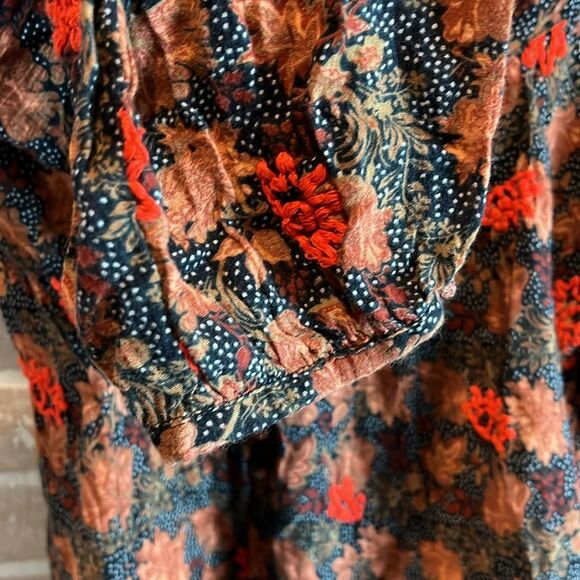 Zara Trafaluc Floral Dress Tunic with Embroidery Top - Picture 5 of 12